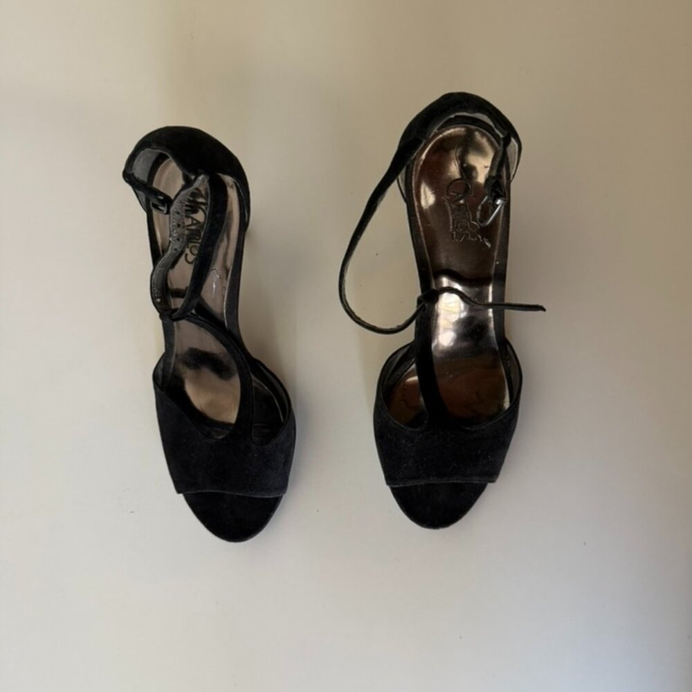 Black Peep-toe Heels